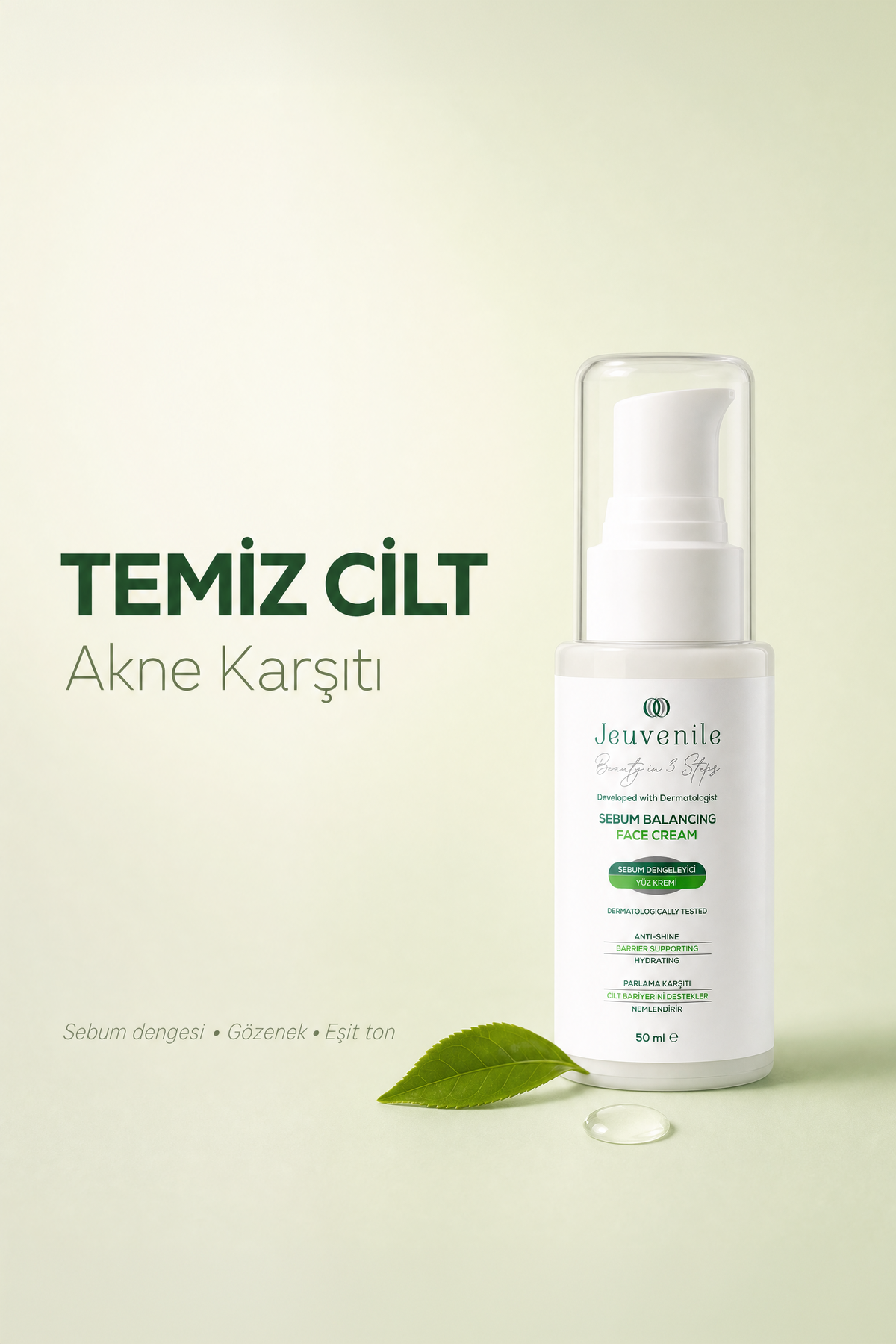 Jeuvenile Akne Karşıtı Yüz Kremi – Yağlı & Karma Ciltler İçin