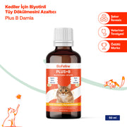 Kedi Tüy Dökülmesini Azaltan Biotinli B Vitamini Damlası – Biofeline Plus B 50ml