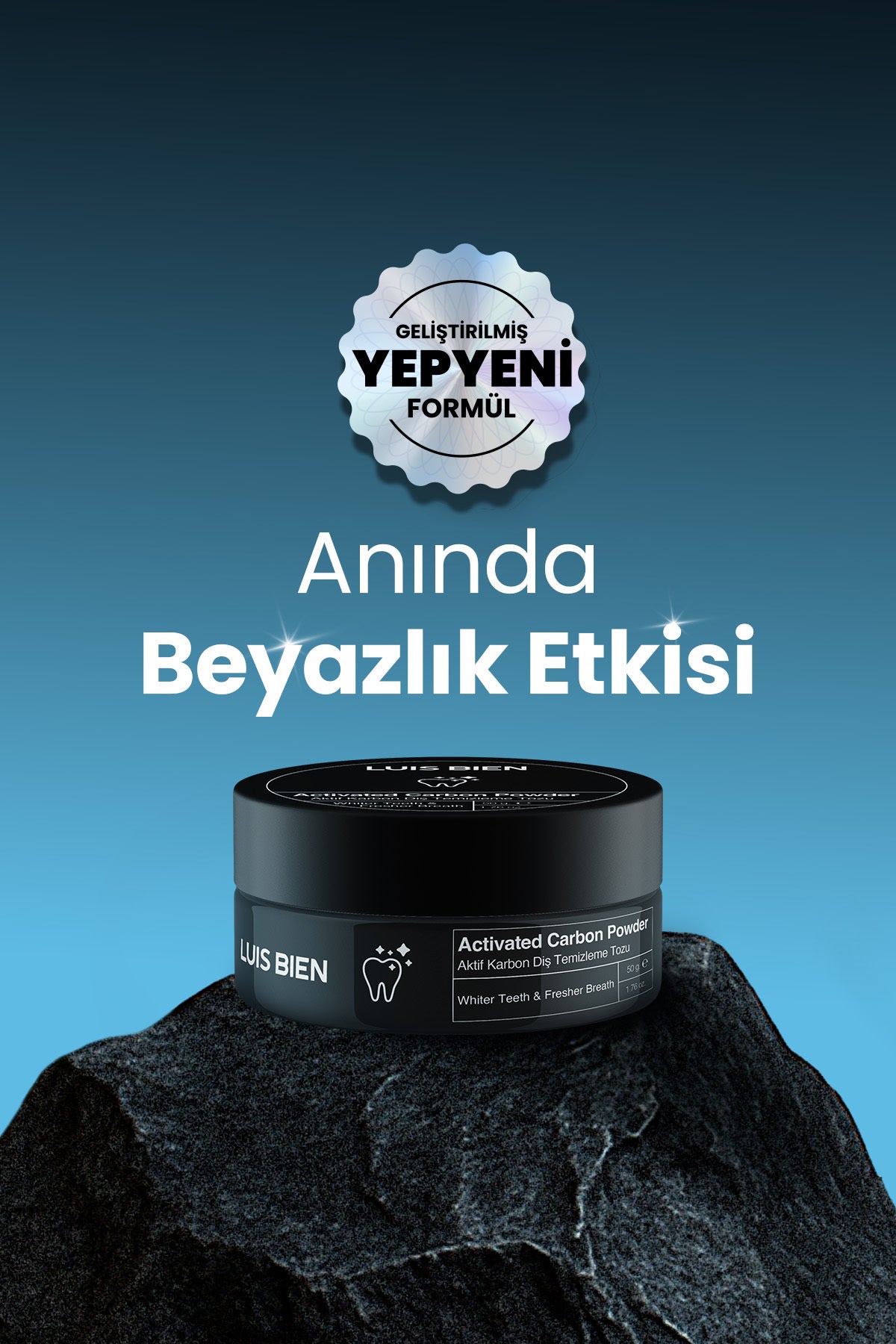 Diş Beyazlatma Tozu - Aktif Karbon 50 g | Luis Bien