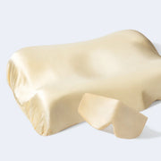 %100 İpek Uyku Maskesi Göz Bandı Bej + %100 İpek Yastık Kılıfı