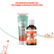 Dokulmesi Beslenme Dengesi Kediler Set – Tüy Sağlığı | BioFeline