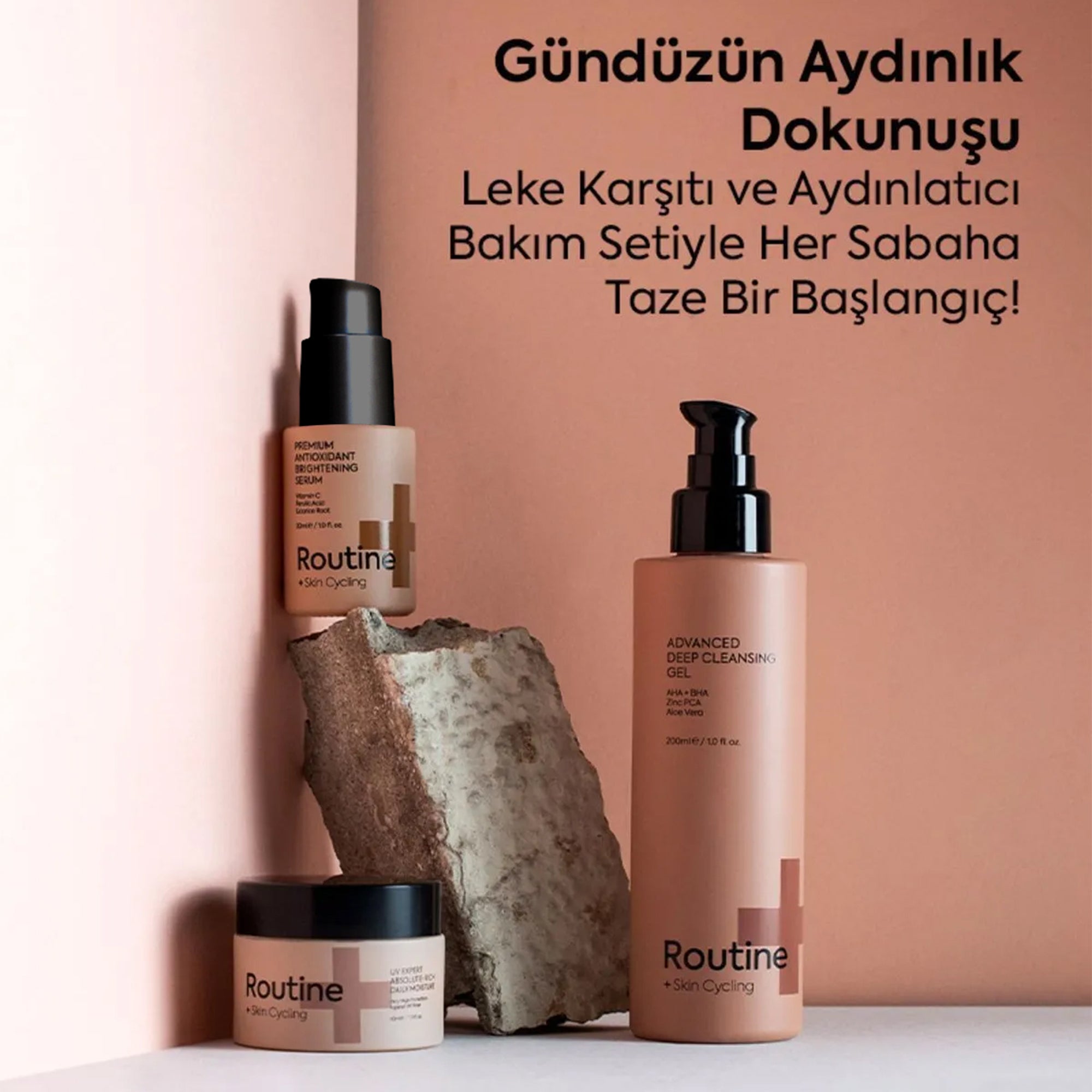 Leke Aydinlatici Gunduz Morning Routine Set – Ton Eşitleyici | Vibee