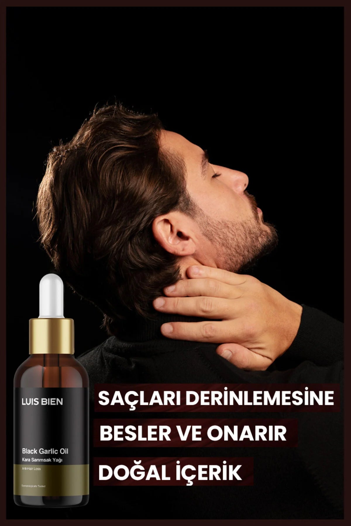 Luis Bien Kara Sarımsak Saç Bakım Yağı 50 ml – Onarıcı