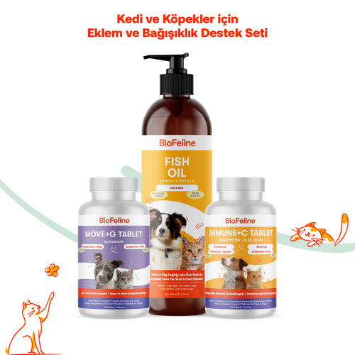 Kedi & Köpek İçin Eklem & Bağışıklık Destek Seti | BioFeline