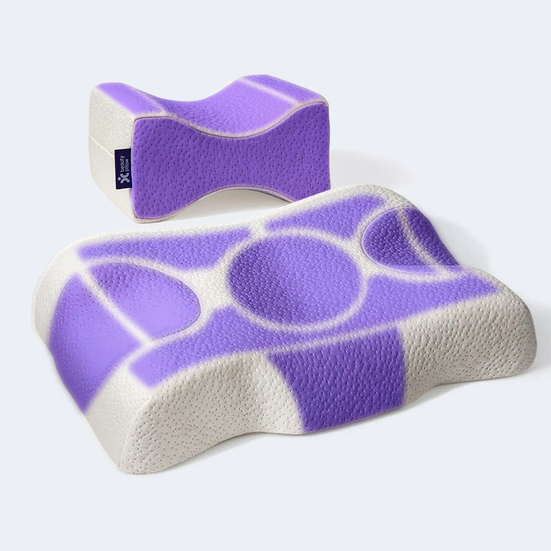 Kırışıklık Önleyici Ortopedik Güzellik Yastığı + Ortopedik Diz & Bacak Arası Destek Yastığı Seti