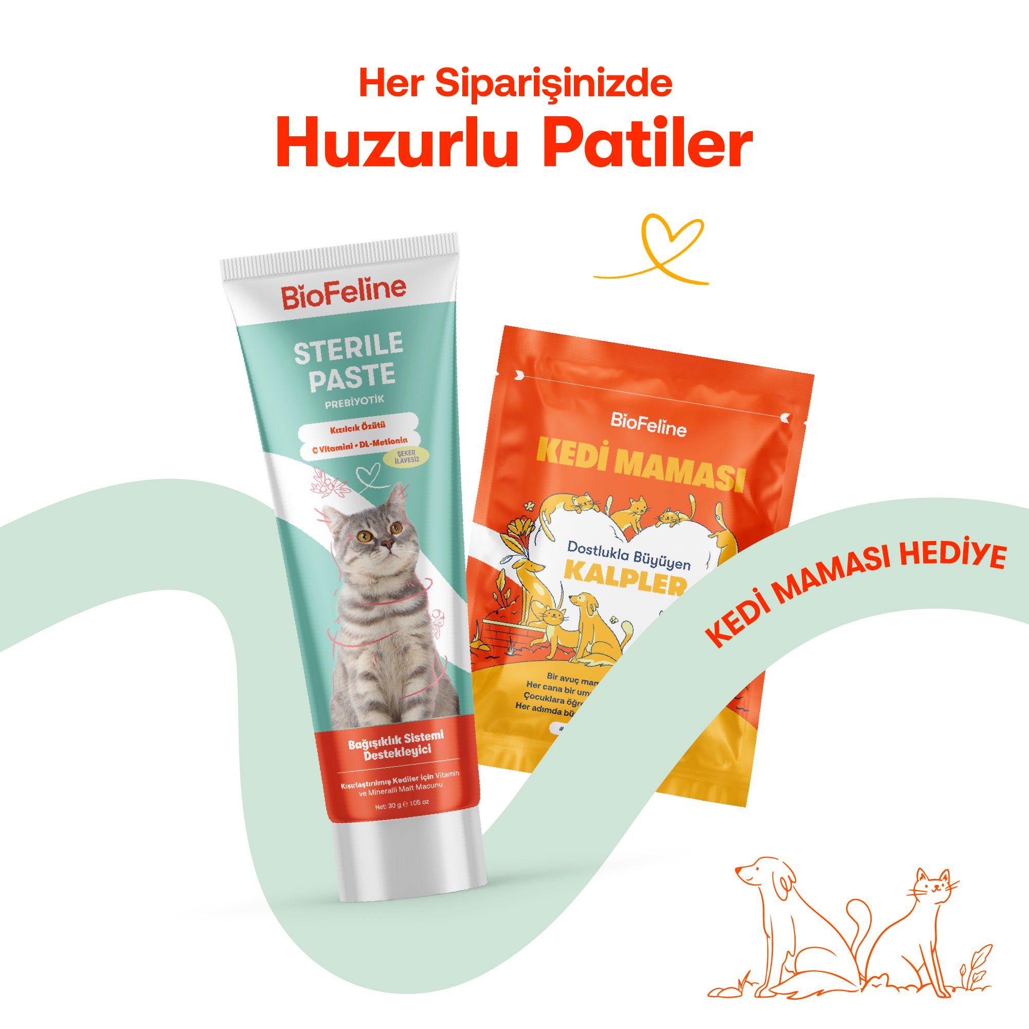 Malt Tuy Sindirim Hassasiyeti Kisir Kedi – Nemlendirici | BioFeline