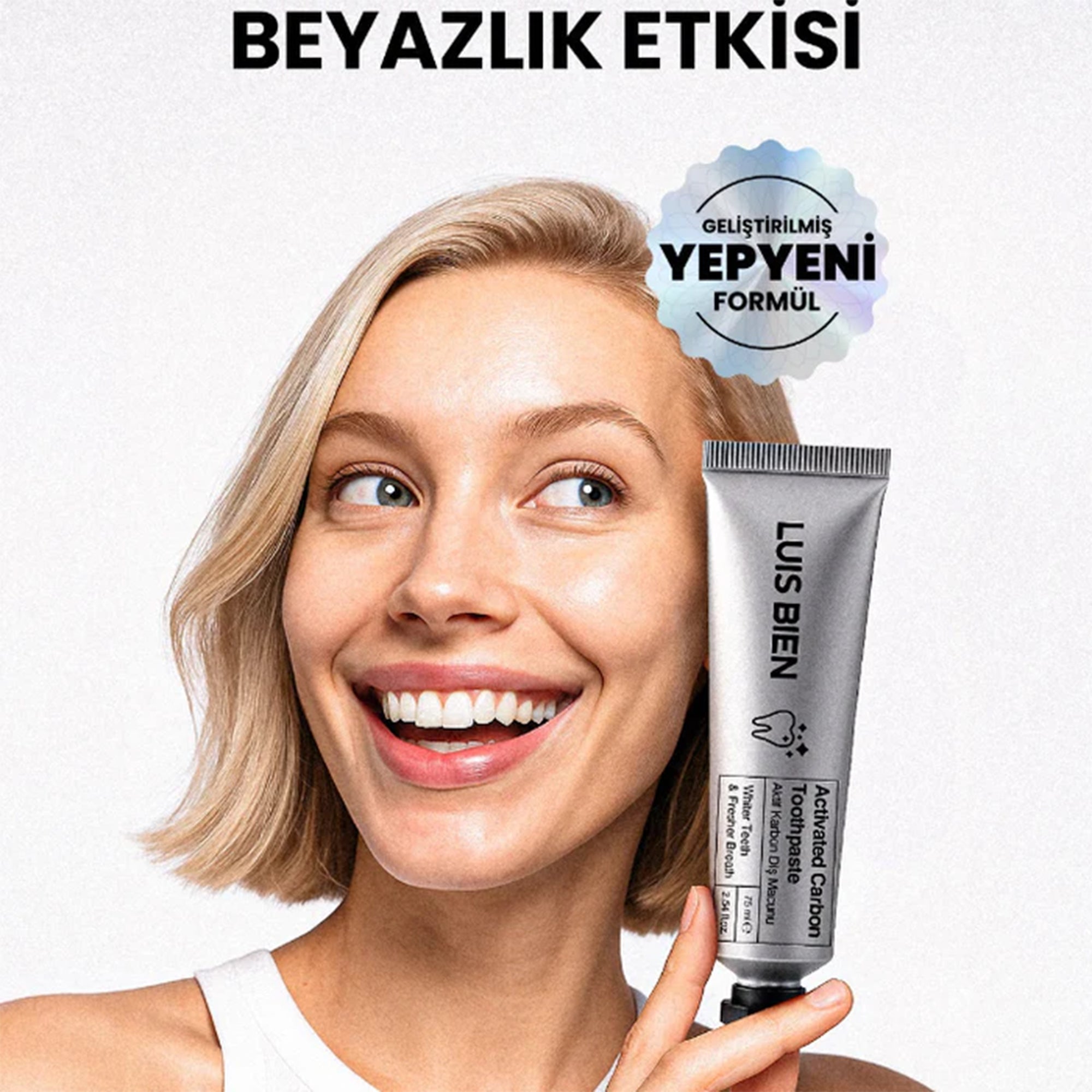 Beyazlatıcı Diş Macunu - Aktif Karbon Diş Macunu