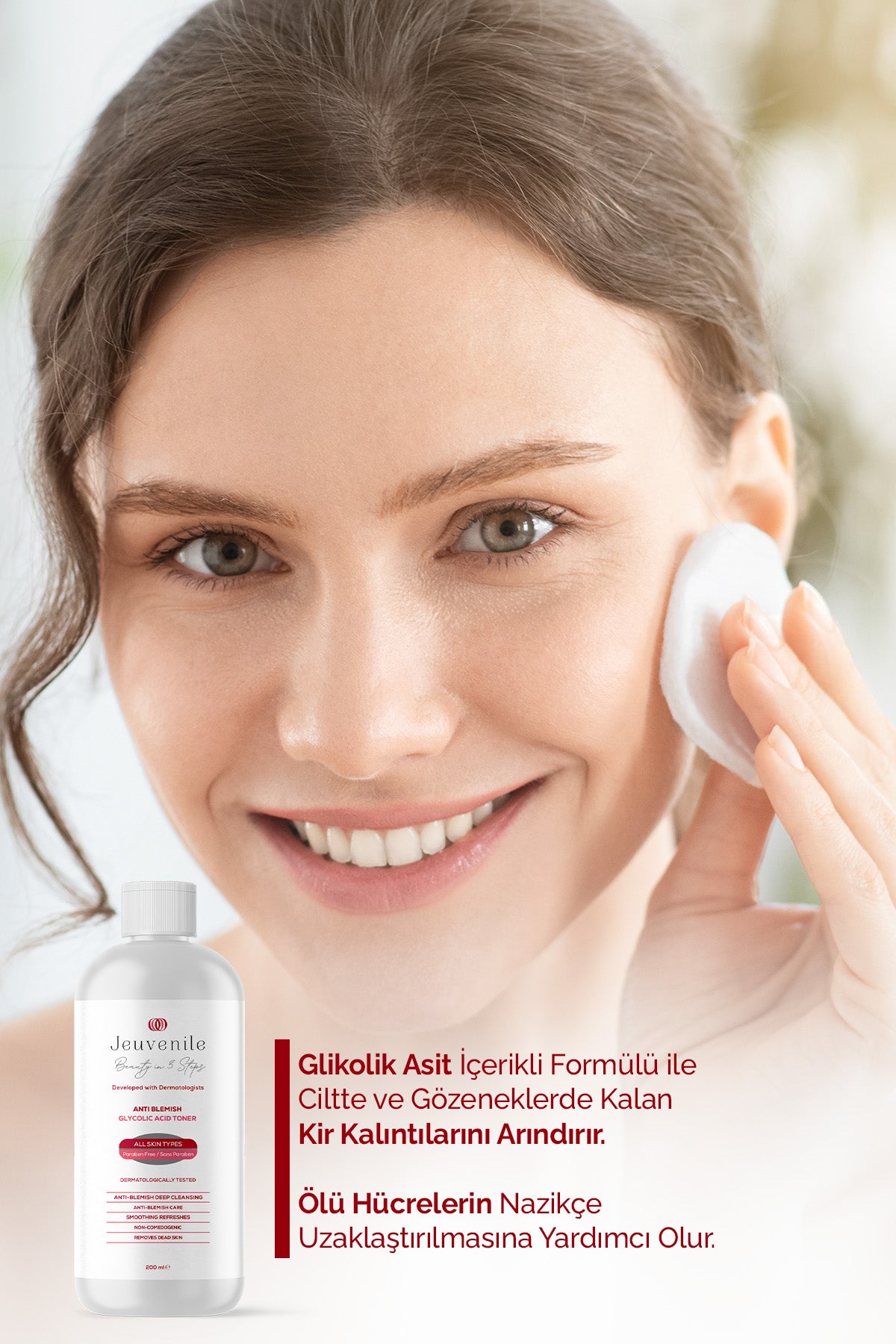 Lekeli Ciltlere Özel Glikolik Asit Içerikli Leke Karşıtı & Aydınlatıcı Tonik