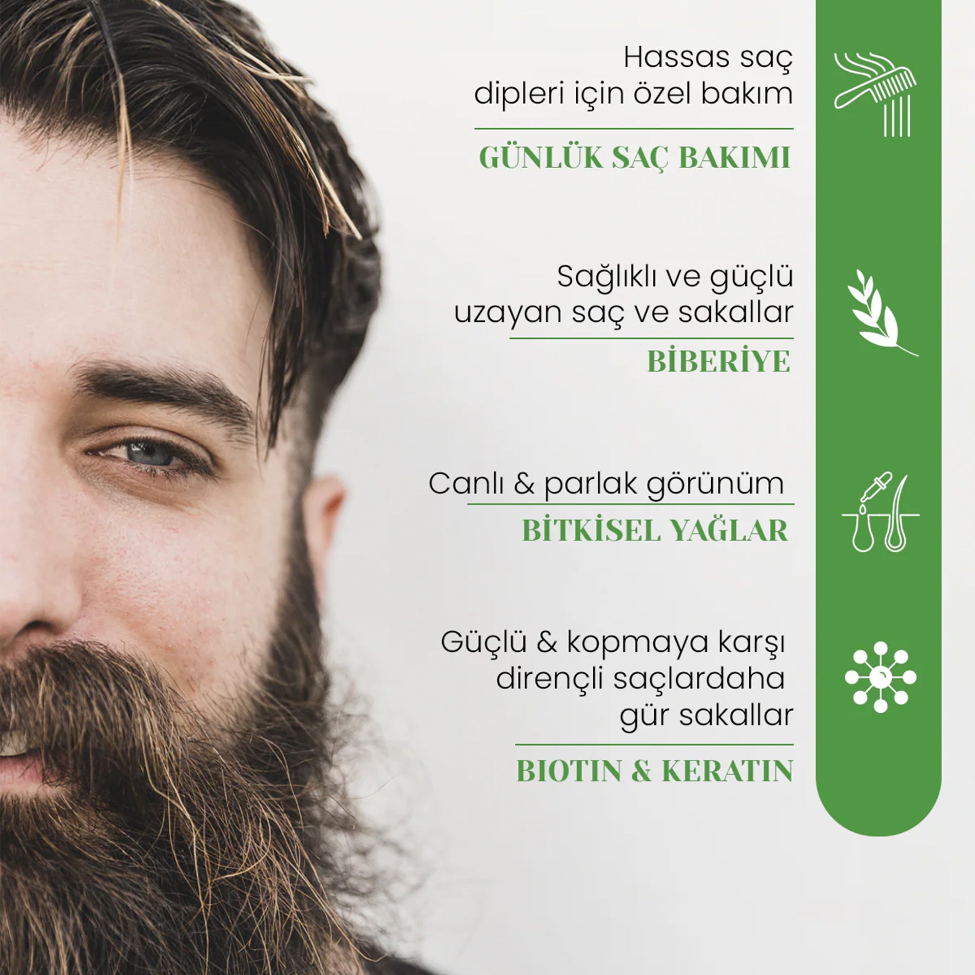 Biberiye İçerikli Saç Uzatma Yağı