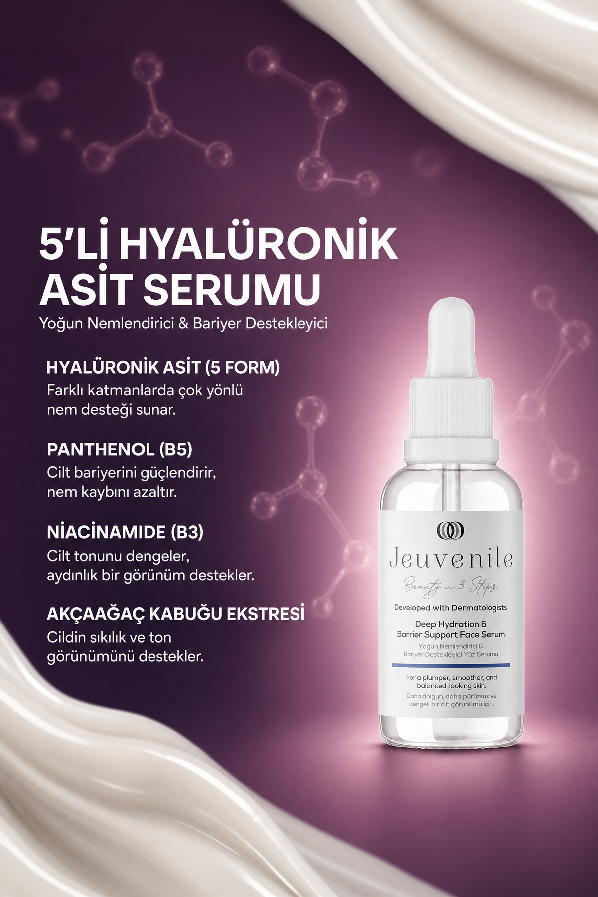 Jeuvenile Hyaluronik Asit Serumu – Yoğun Nem & Dolgunluk