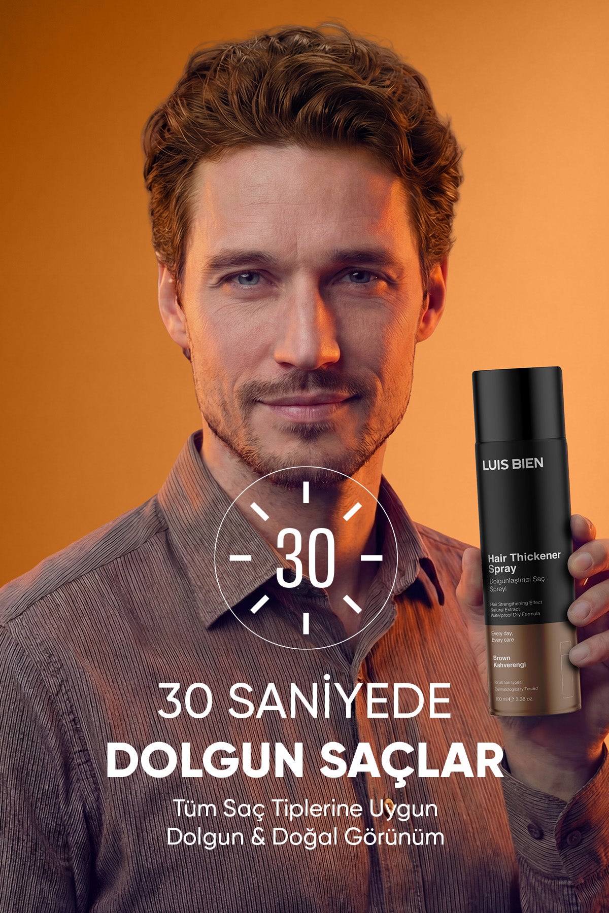 Luis Bien Saç Dolgunlaştırıcı Sprey – Kahverengi