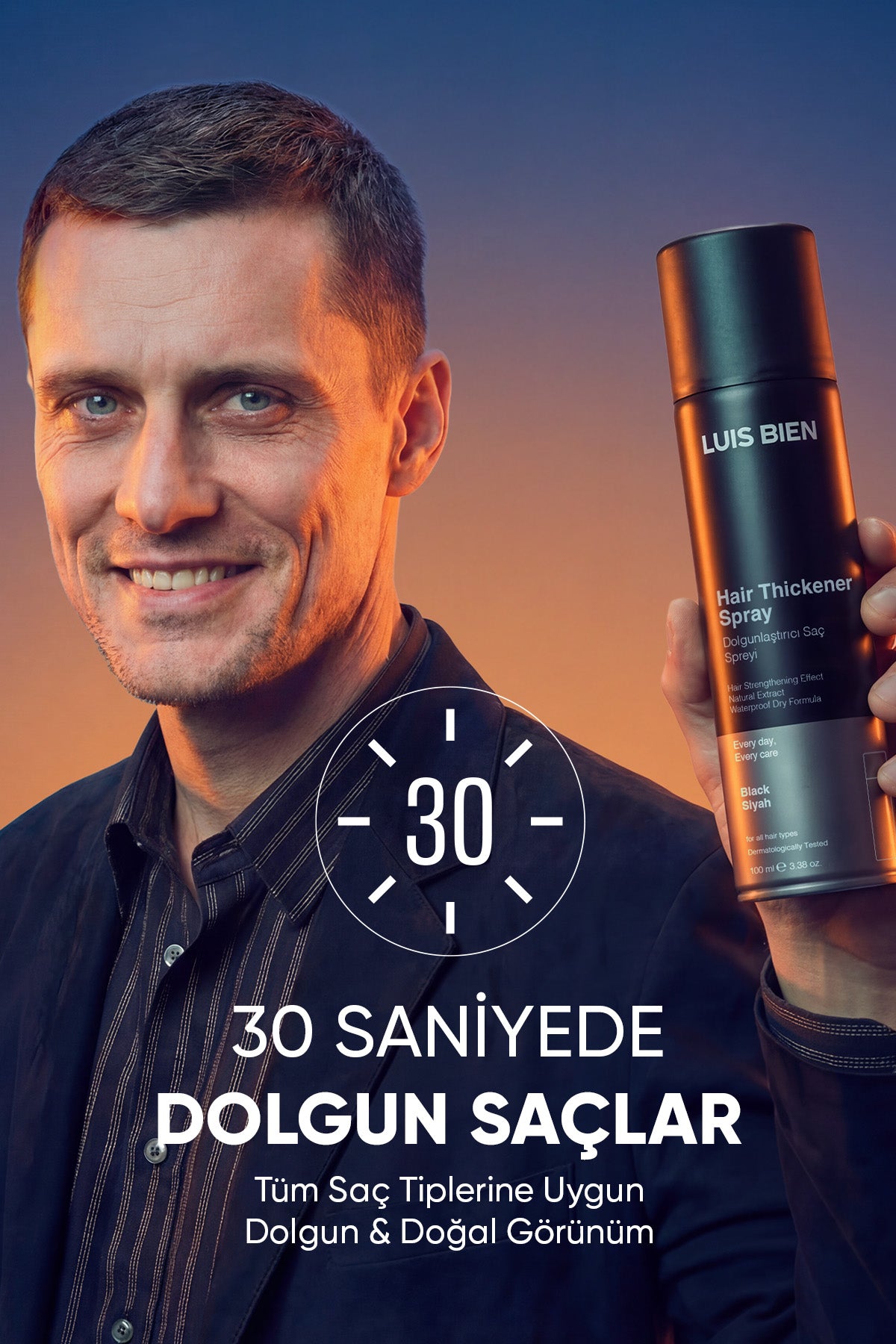 Luis Bien Saç Dolgunlaştırıcı Sprey - Siyah