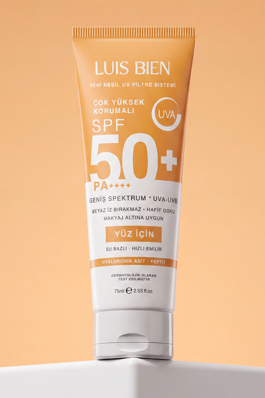 Luis Bien × Anıl Güler Yüz Güneş Kremi SPF 50+ PA++++ | Su Bazlı, Yüz İçin (75 ml)