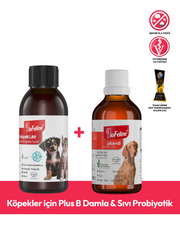 Köpekler İçin Sıvı Probiyotik & Multivitamin Damla | Sindirim ve Bağışıklık Takviyesi | 50ml
