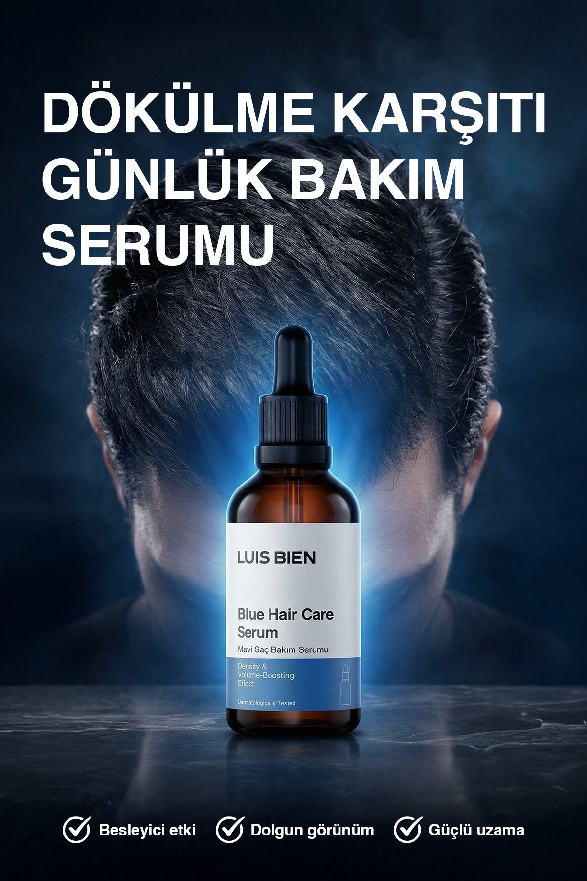 Luis Bien Dökülme Karşıtı Güçlendirici Saç Serumu 50 ml (Mavi Seri)