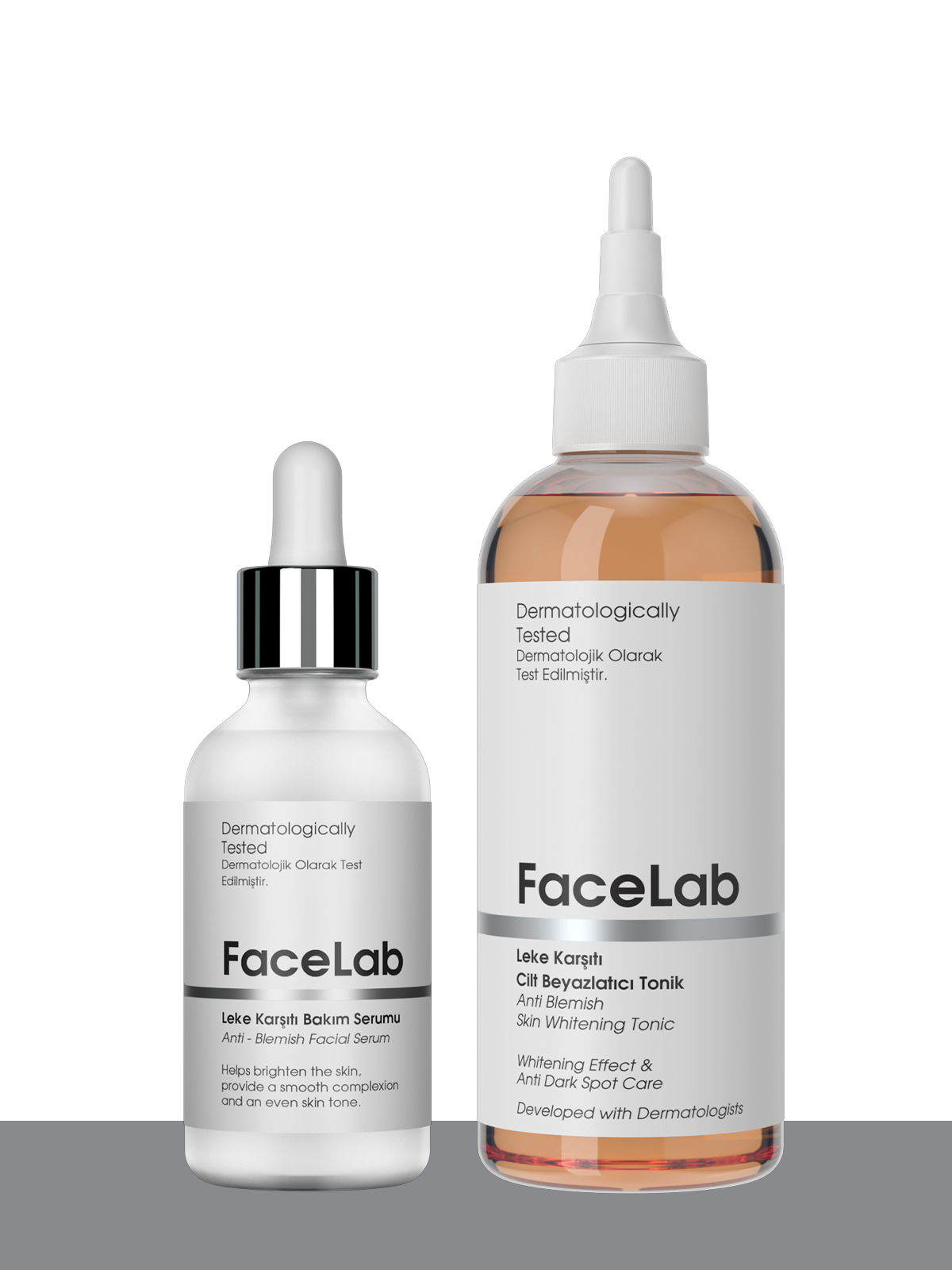 Leke Karşıtı Cilt Tonu Eşitleyici Cilt Beyazlatıcı Bakım Seti (Serum + Tonik)