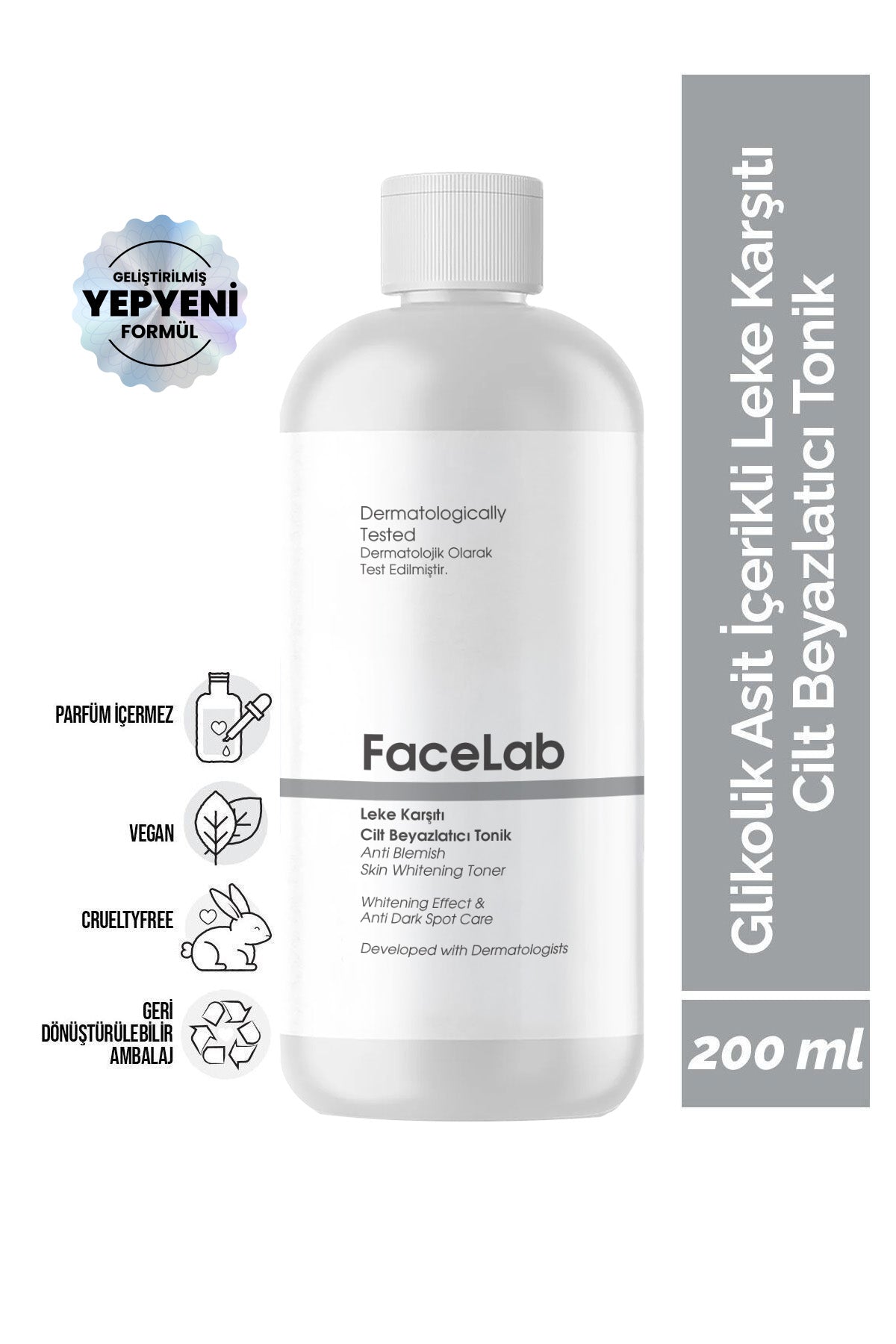 Glikolik Asit İçerikli Leke Karşıtı Cilt Beyazlatıcı Tonik