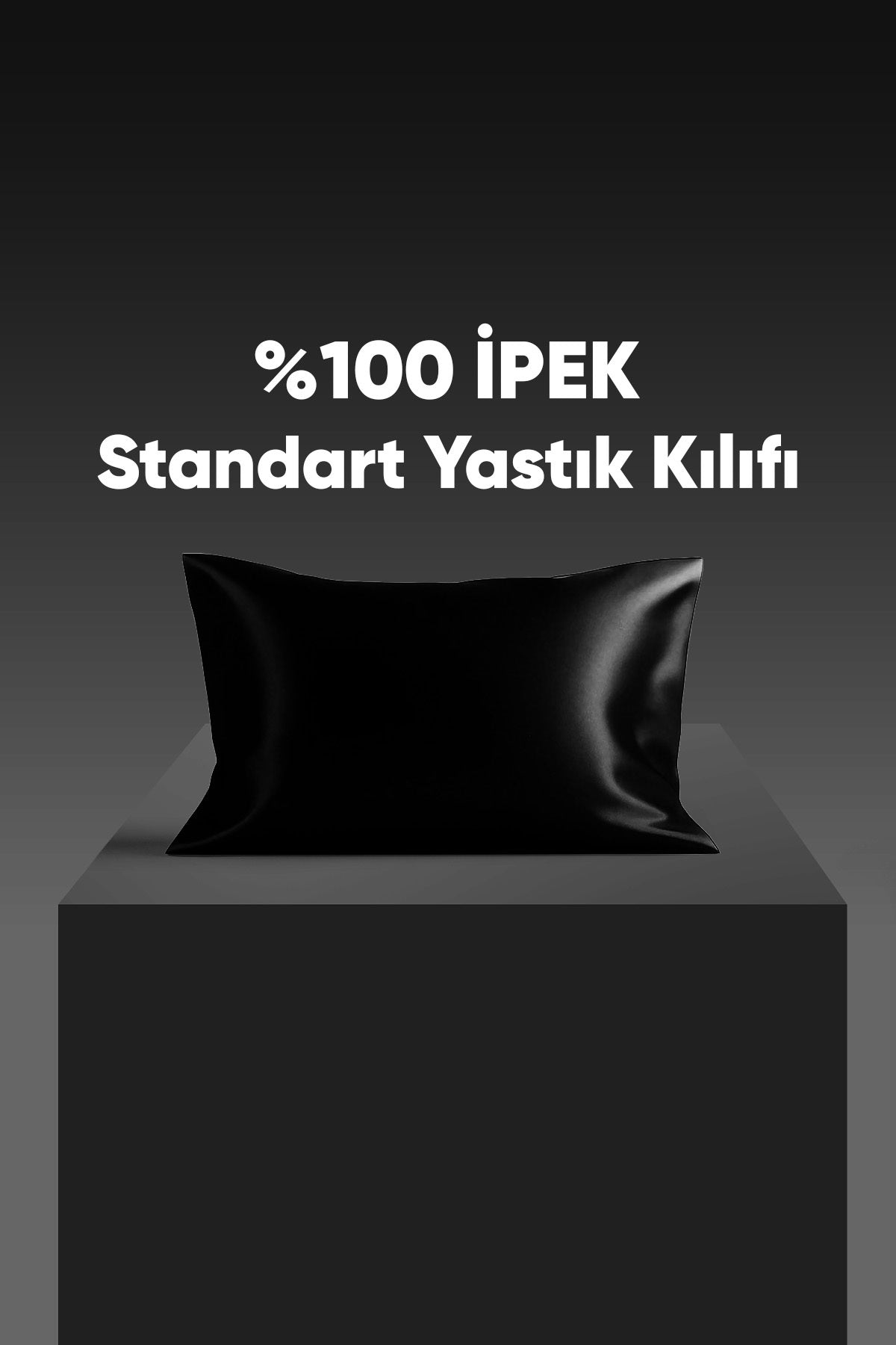 Beauty Pillow %100 İpek Yastık Kılıfı – Siyah