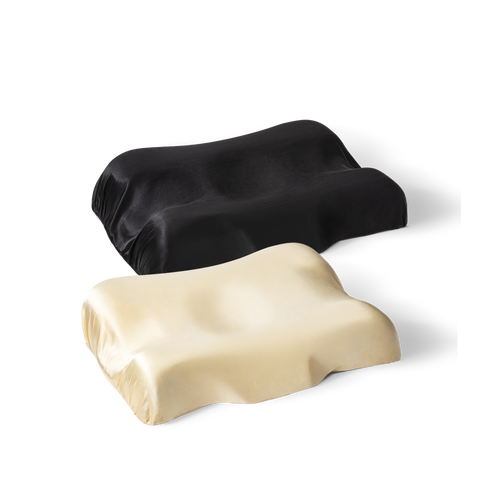 Beauty Pillow His'n'Hers İkili Güzellik Yastığı Seti – Siyah & Bej