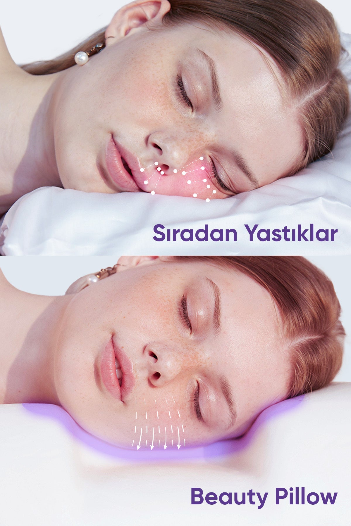 Beauty Pillow İpek Uyku Maskesi & İpek Yastık Kılıfı Seti – Bej