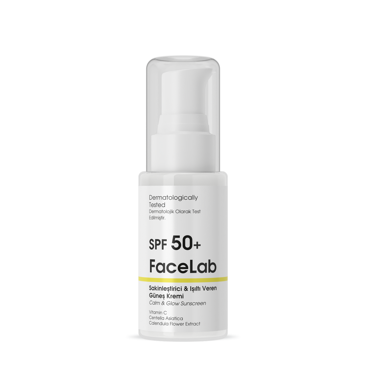 Facelab SPF 50+ Sakinleştirici Işıltı Veren Güneş Kremi