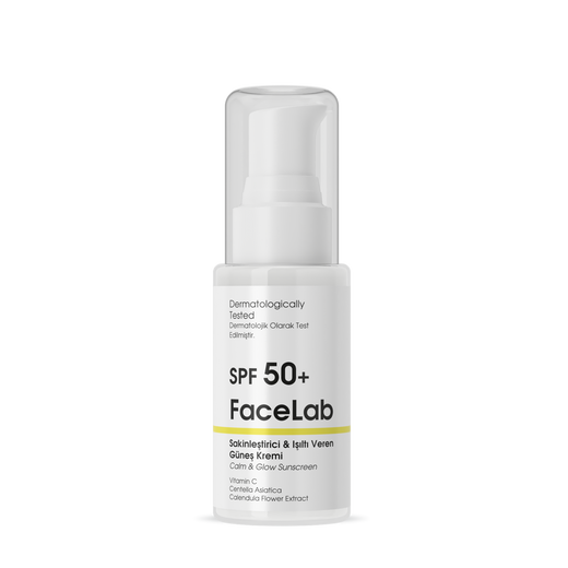 Facelab SPF 50+ Sakinleştirici Işıltı Veren Güneş Kremi | Facelab
