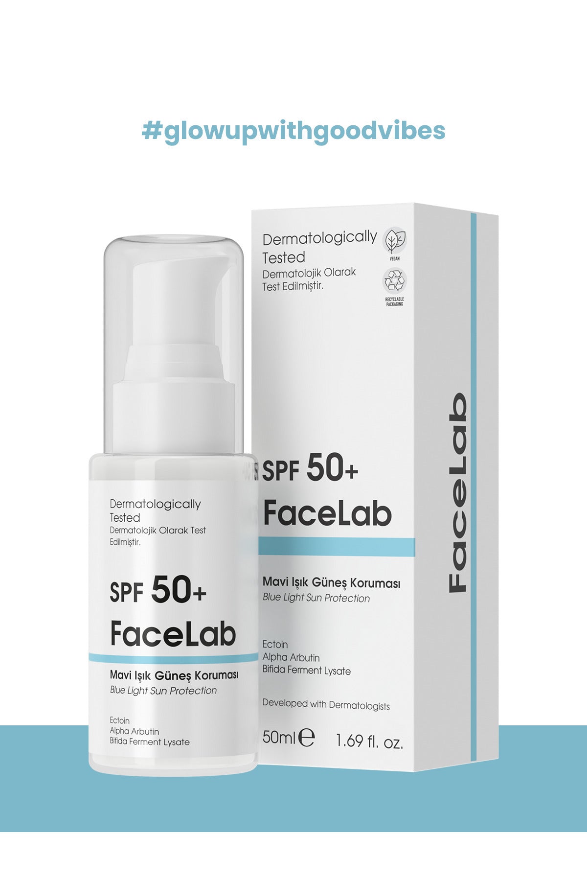 Facelab SPF 50+ Mavi Işık Korumalı Güneş Kremi