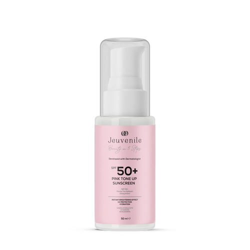 Jeuvenile SPF 50+ Centella Renkli Güneş Kremi – Pembe Ton