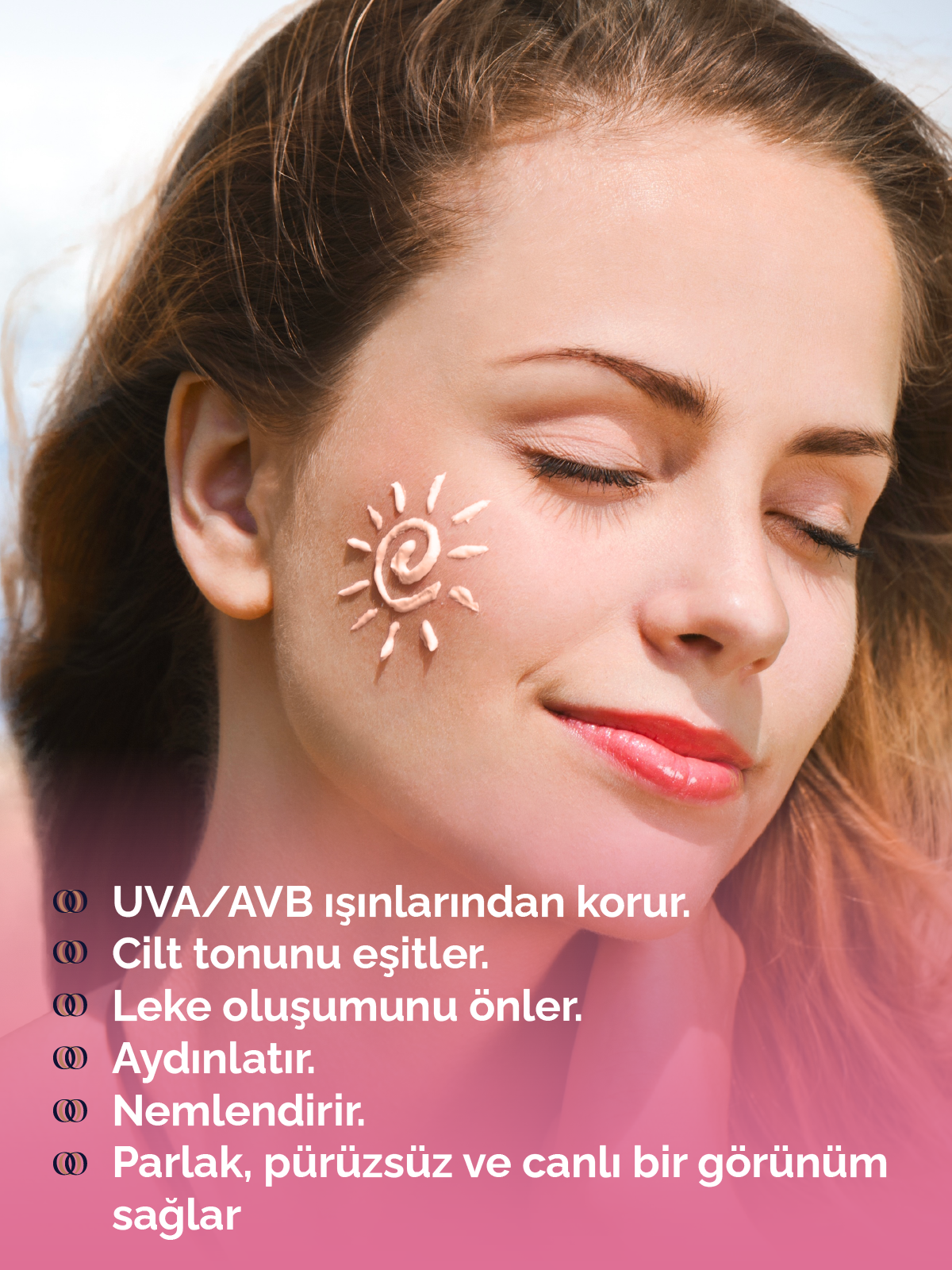 Spf 50 Yüksek Korumalı Renk Tonu EŞİTLEYİCİ Pembe Güneş Kremİ