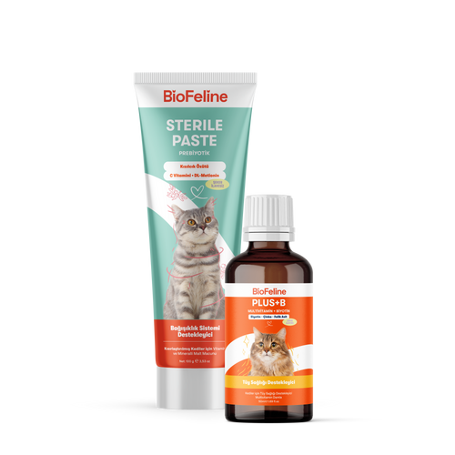 Kısır Kediler İçin Tüy Sağlığı & Besleyici Destek Seti | BioFeline
