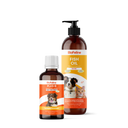 Köpekler İçin Tüy Sağlığı Destek Seti – Omega 3-6 Balık Yağı + Biotin Damla | BioFeline