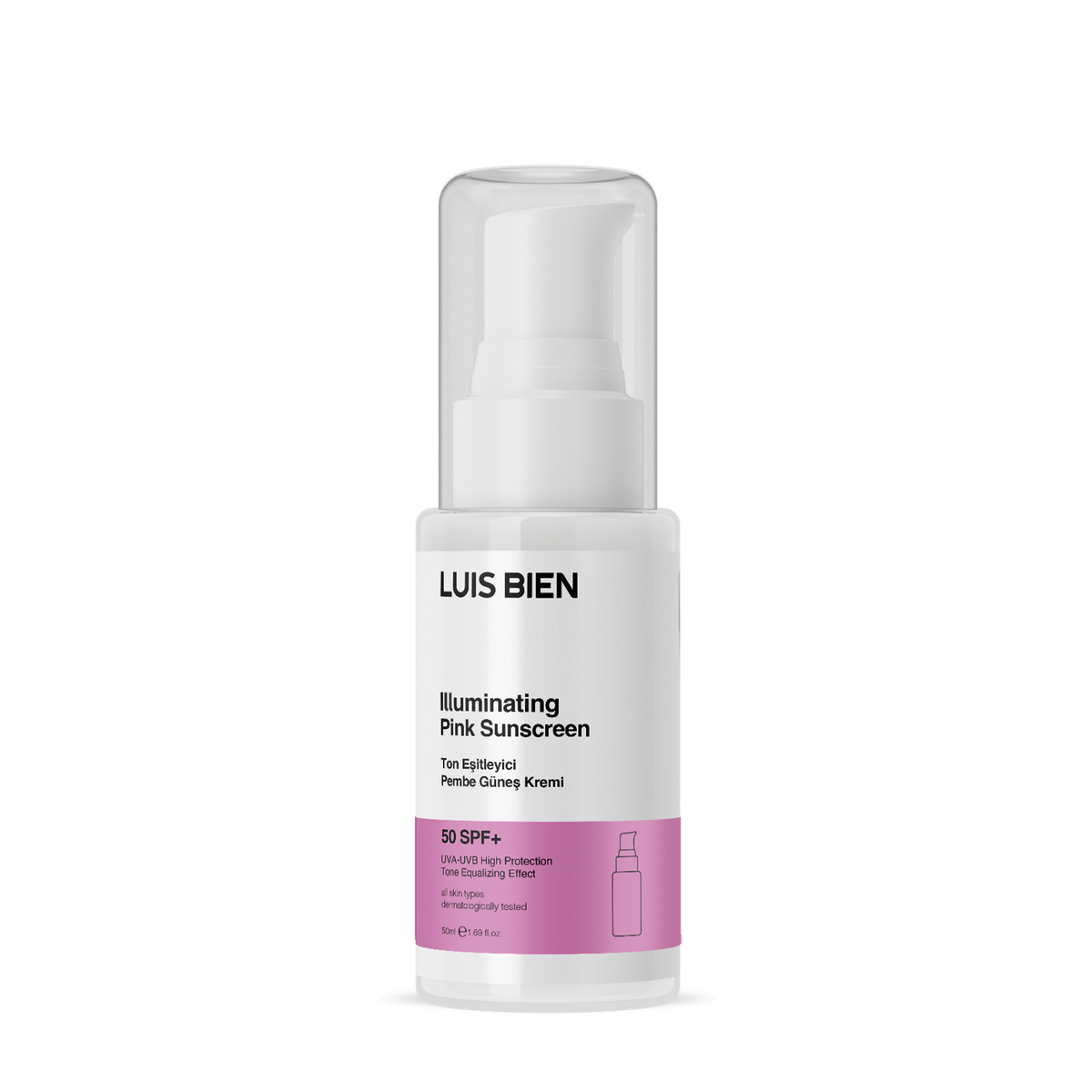Luis Bien Pembe SPF 50+ Ton Eşitleyici Güneş Kremi 50 ml