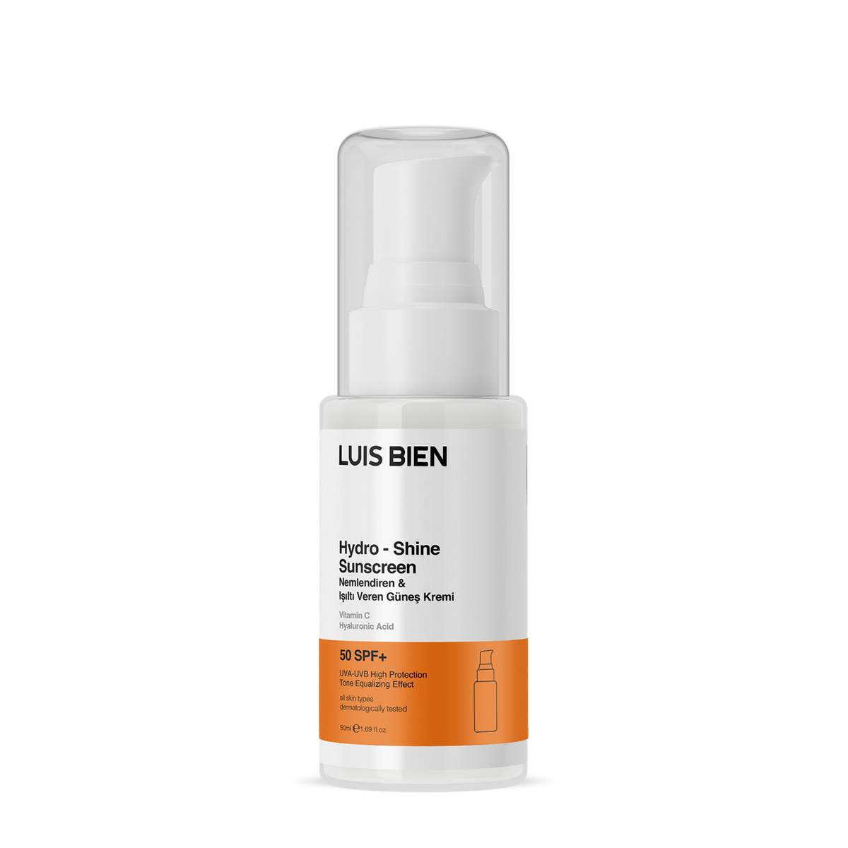 Luis Bien SPF 50+ Işıltı Veren Nemlendirici Güneş Kremi 50 ml