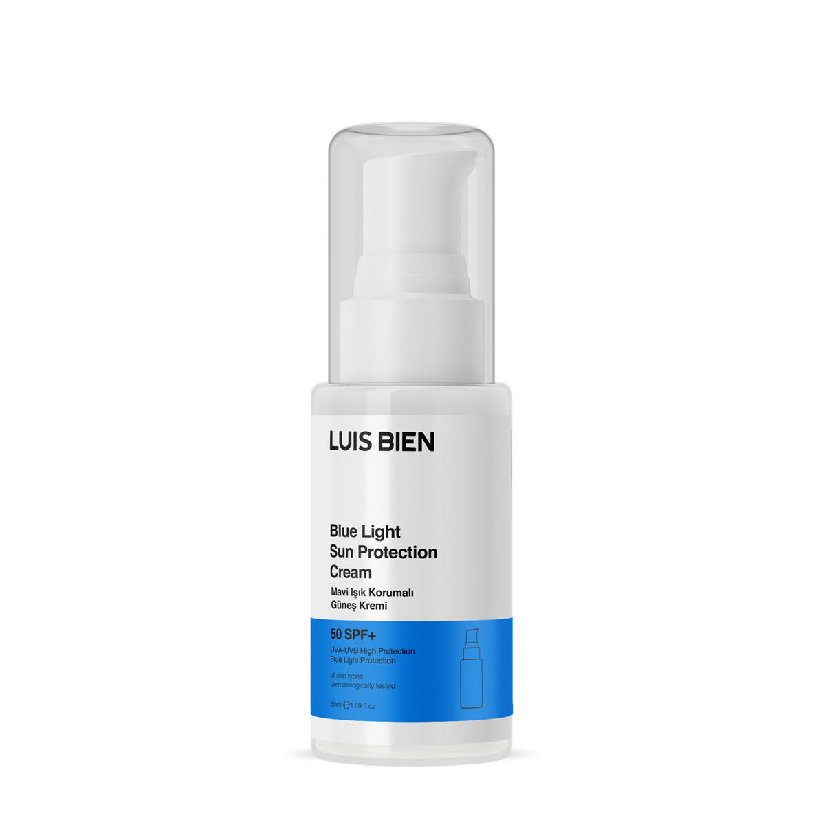 Luis Bien SPF 50+ Yüz Güneş Kremi – Mavi Işık Korumalı, Yağsız 50 ml