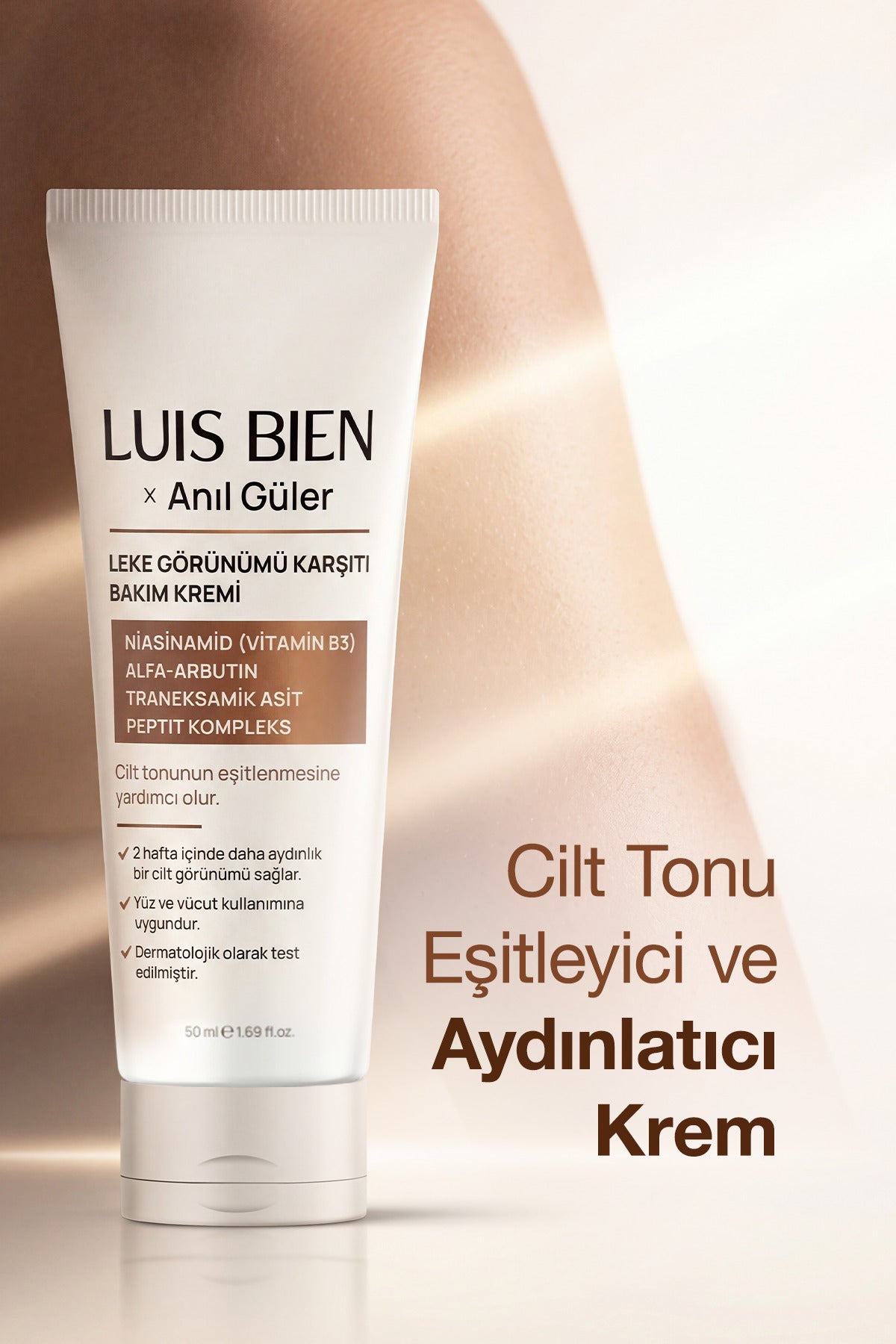 Luis Bien Anıl Güler Leke Karşıtı Aydınlatıcı Bakım Kremi 50 ml Niasinamid