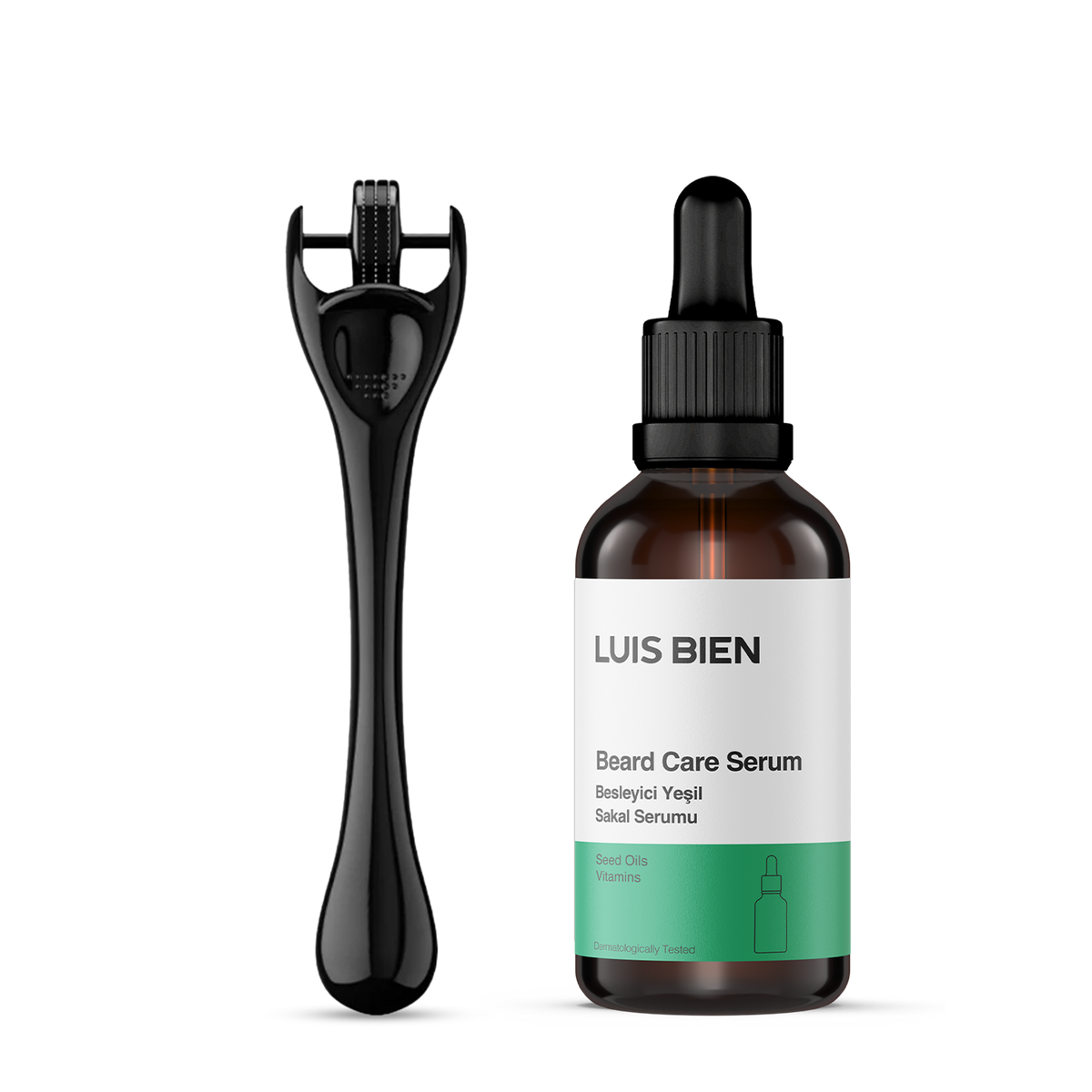 Luis Bien Sakal Güçlendirici Set – Yeşil Serum + Dermaroller