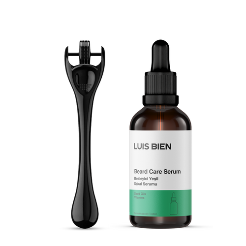 Luis Bien Sakal Güçlendirici Set – Yeşil Serum + Dermaroller
