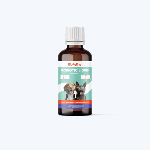 Kedi & Köpek İçin Sıvı Probiyotik 100 ml – Sindirim ve Bağışıklık Desteği | BioFeline