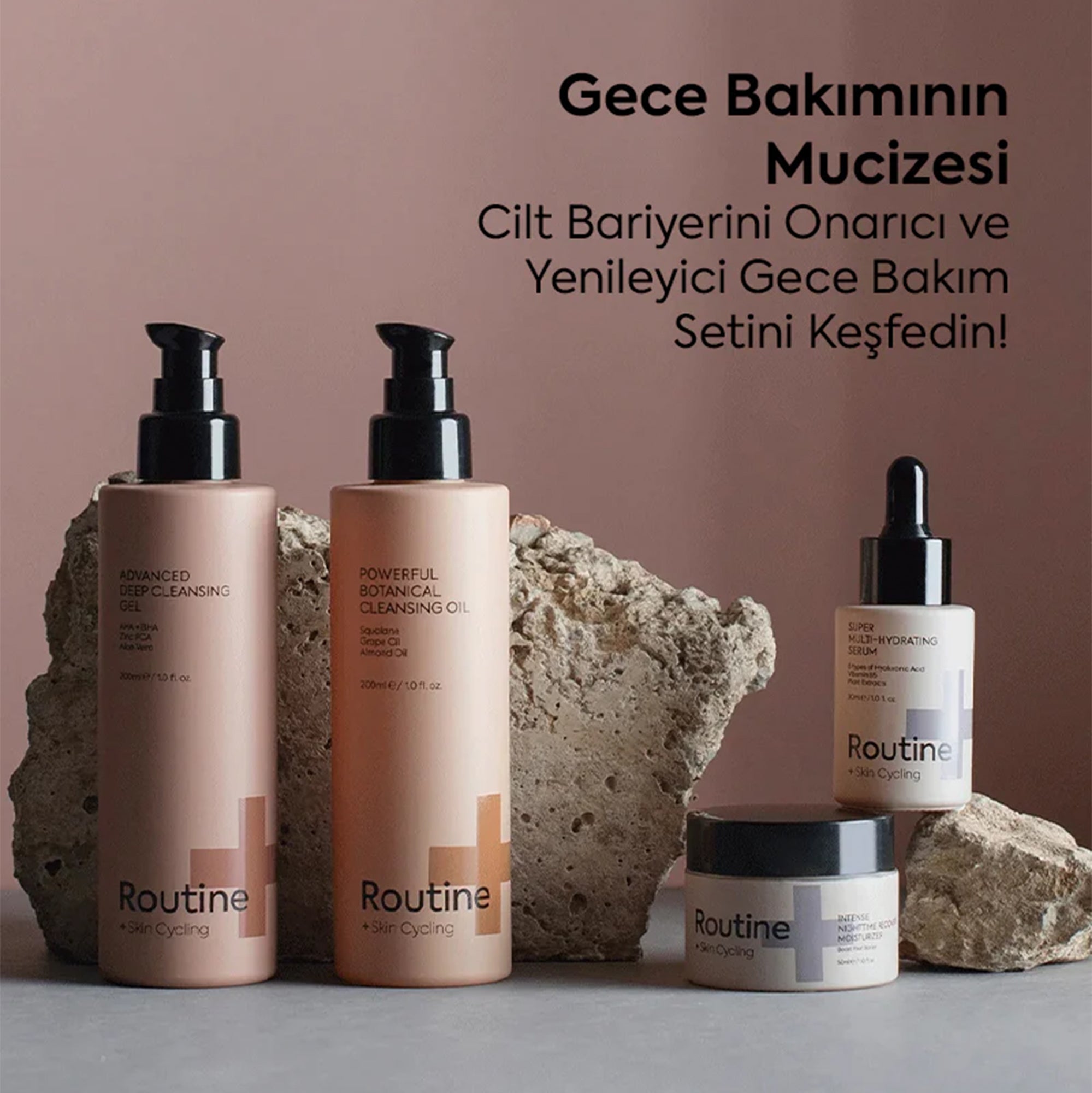 Cilt Bariyerini Onarıcı ve Yenileyici Gece Bakım Seti - Recovery Night Routine