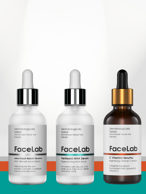 Facelab AHA Yenileyici Peeling & Leke Karşıtı Serum Seti | Facelab
