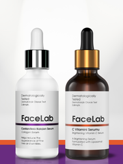 2'li Cilt Bakım Seti - Kolajen Serum + C Vitamini Serum