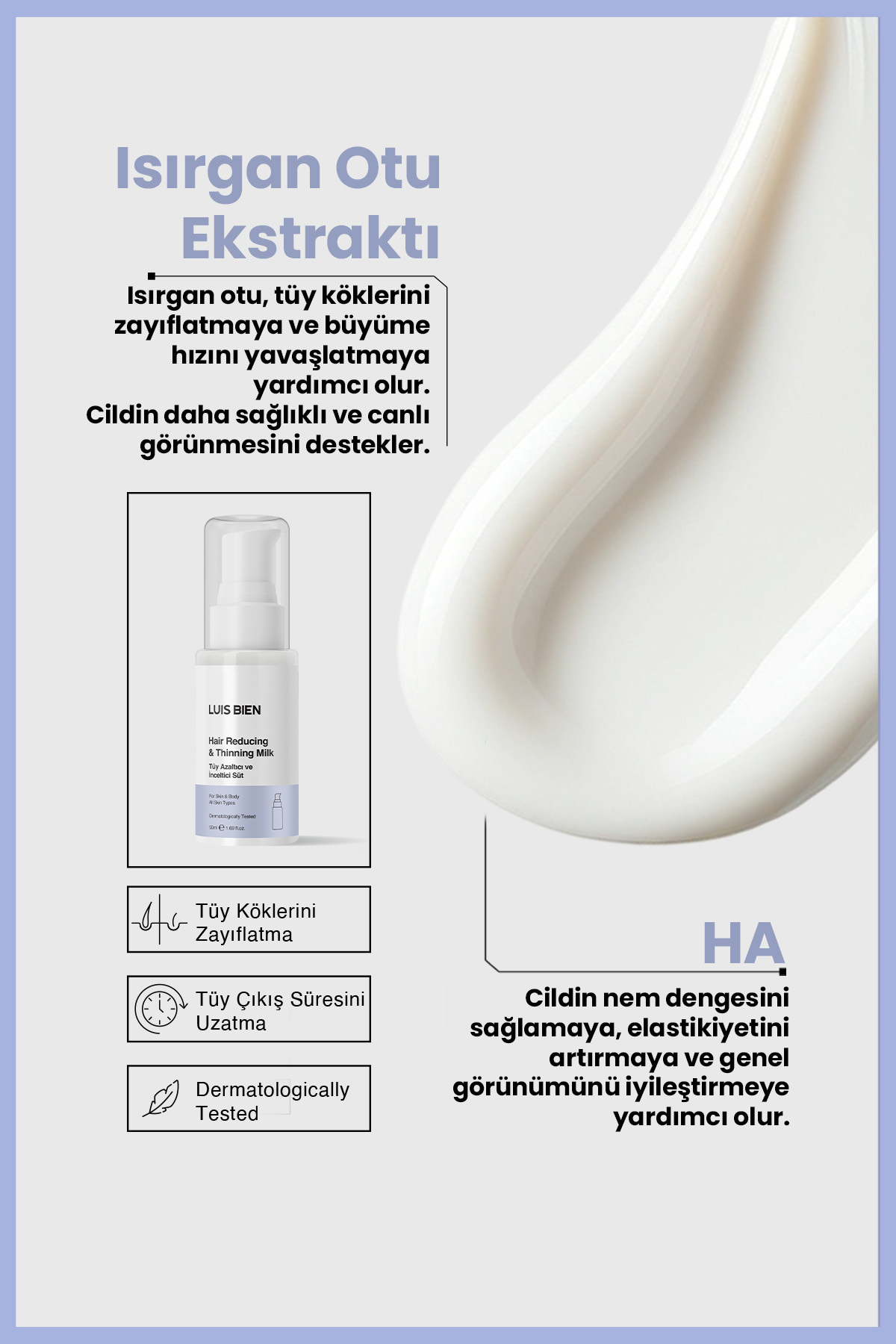 Luis Bien Epilasyon Sonrası Nemlendirici & Tüy Azaltıcı Bakım Sütü 50 ml | Luis Bien