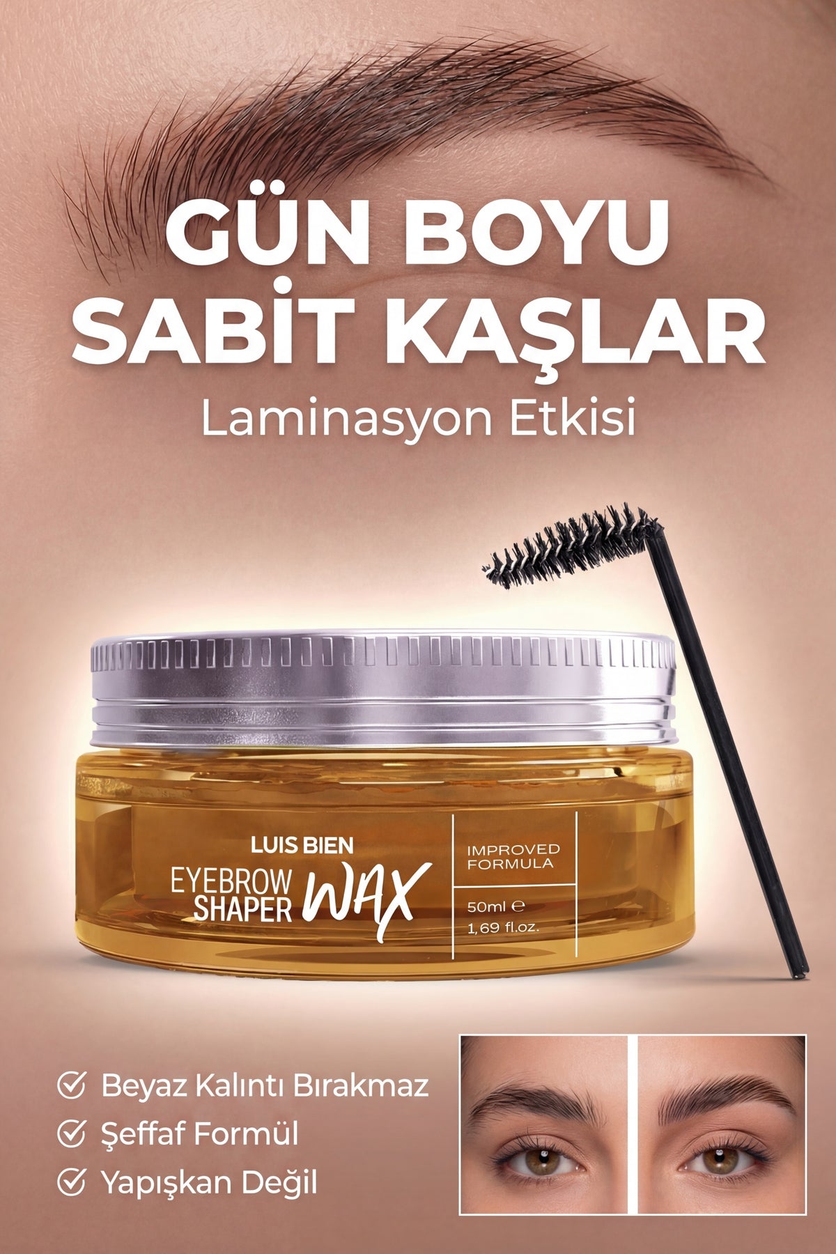 Luis Bien Laminasyon Etkili Kaş Sabitleyici Wax