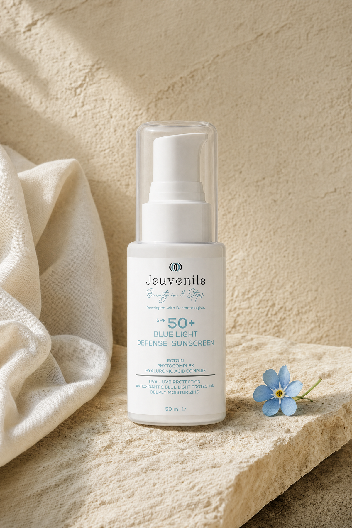 Jeuvenile SPF 50+ Mavi Işık Korumalı Güneş Kremi