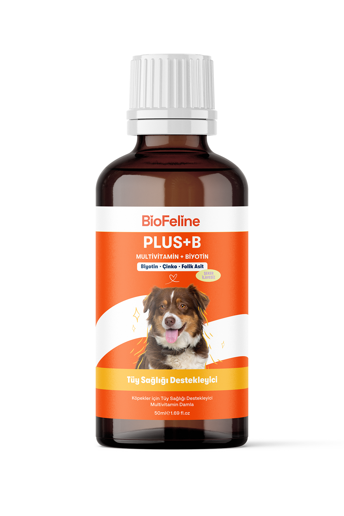 Köpekler İçin Biotin Damla – Tüy Dökülmesi ve Deri Sağlığı Desteği, 50 ml | BioFeline