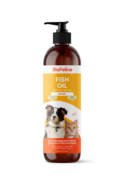 Kedi & Köpek İçin Omega 3-6 Balık Yağı – Tüy Dökülmesi Karşıtı Bakım | BioFeline