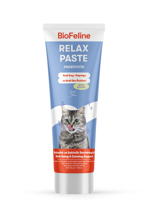 Kediler İçin Sakinleştirici Relax Macunu 30 g – Stres Azaltıcı | Deneme Boy | BioFeline