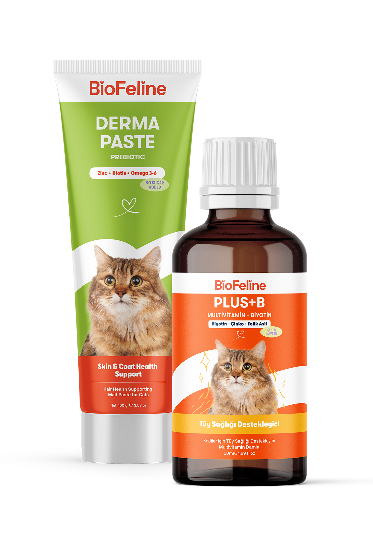 Kediler İçin Tüy Dökülmesi Karşıtı & Deri Yenileyici Derma Malt Macunu | BioFeline