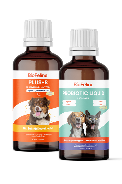 Köpekler İçin Sıvı Probiyotik & Multivitamin Damla – Sindirim ve Bağışıklık, 50 ml | BioFeline