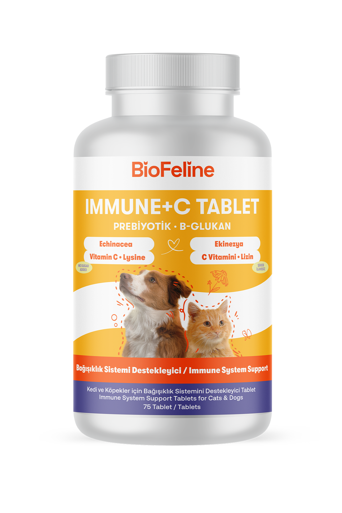 Kedi & Köpek İçin Bağışıklık Güçlendirici Tablet – Direnç Desteği | BioFeline
